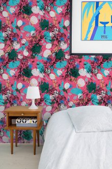 Тюркоазени тапети ярки