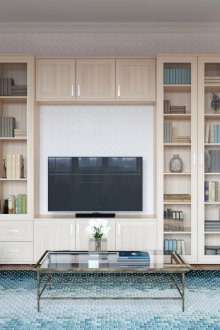 Малка синя всекидневна