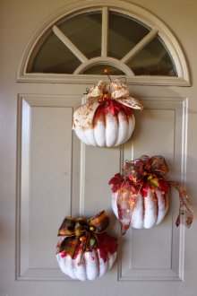 Декор от тиква пяна