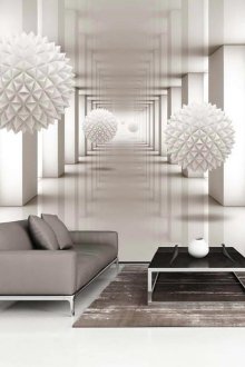 입체 벽지 추상