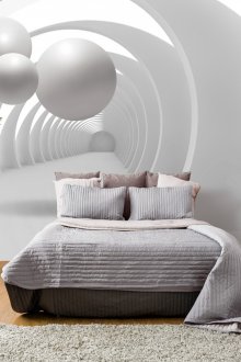 입체 벽지 흰색