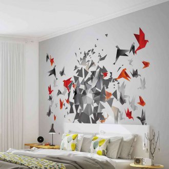 아파트의 입체 벽지