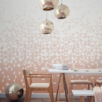 파스텔 색상의 입체 벽지