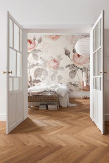 프로방스 스타일의 입체 벽지