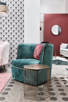 Дизайнерски тюркоазен хол 2019