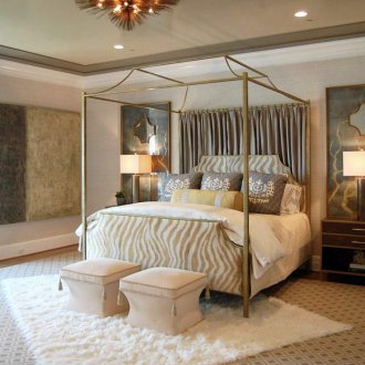 Kanopi di atas katil moden