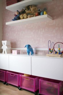 Съхранение на играчки в чекмеджета