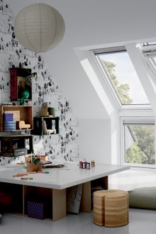 Бяло таванско помещение