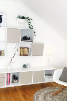 Тавански рафт за хол