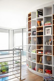 Стелажен стелаж за полукръг