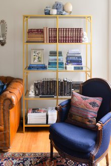 Стелаж за рафтове злато