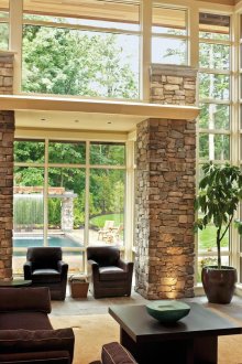 Стенна декорация с естествен камък