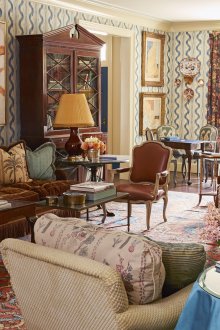 Комбинацията от кафяво в еклектичен интериор