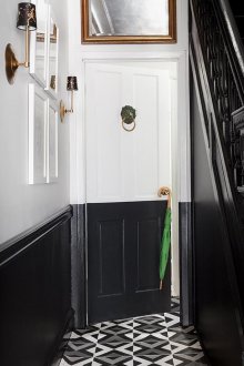 Стенни панели за коридора черни