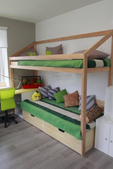 Kindergartengestaltung für drei Kinder thematisch