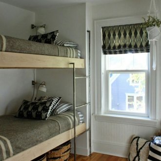 Двуетажно бебешко легло дизайн