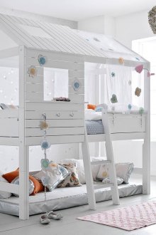 Двуетажно детско легло от дъски