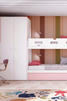 Розово двуетажно легло