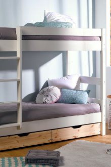 Двуетажно легло с чекмеджета