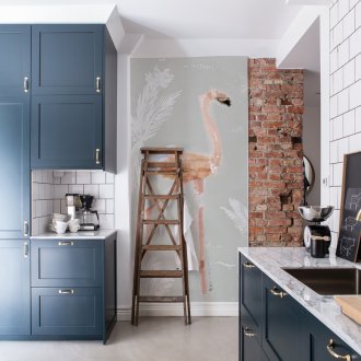 Арт Нуво Синя кухня