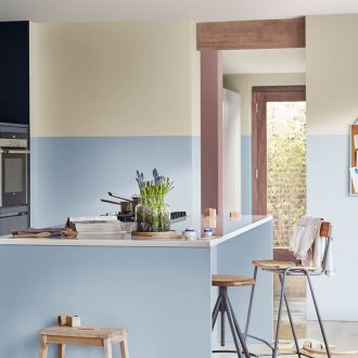 Кухня в сини тонове