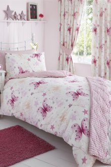 Дизайнерски завеси за детска стая с пеперуди