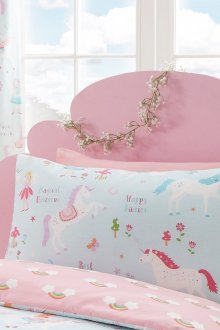 Дизайнерски завеси за детска стая с еднорози