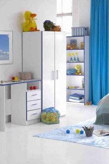 Дизайнерски завеси за детска стая цвят електрически