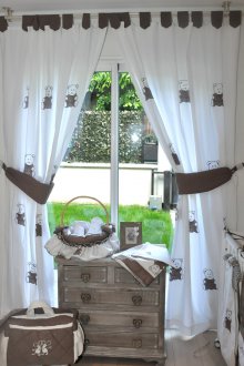 Дизайн завеси за детска стая с мечки