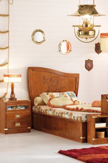 Дизайн на завеси за детска оранжева