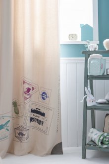 Дизайнерски завеси за детска стая с щампа