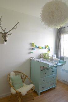 Дизайн на завеси за детска стая сиво