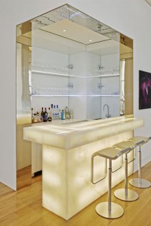 Reka bentuk dapur backlit