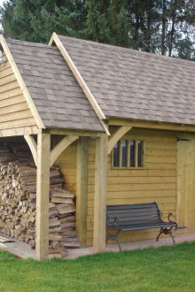 Къща за смяна на дърва за огрев