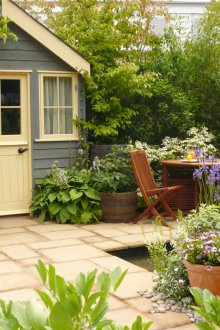 Къща за смяна на къщи синьо