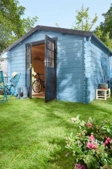 Къща за смяна на къщата боядисана