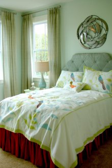 Маслинен цвят в интериора в американския стил