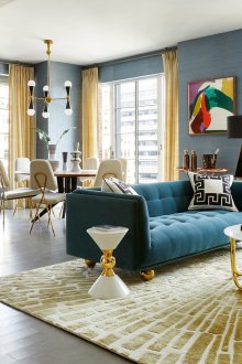 Маслинен цвят в интериора на Арт Нуво