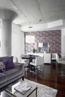 거실의 라일락 색