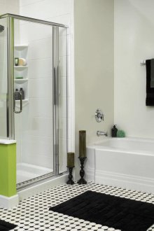 Bilik mandi peribadi dengan gaya vanguard