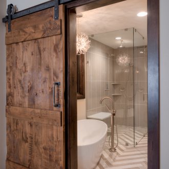 Bilik mandi anak panah herringbone