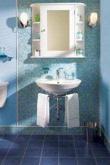 Bilik mandi biru DIY