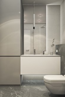 Bilik mandi minimalis sendiri