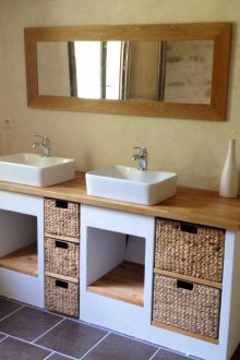 Bilik mandi DIY dengan stuko