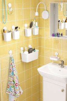 Bilik mandi DIY kuning