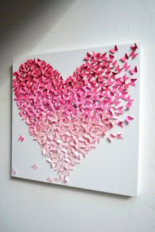 Направи сам подарък за 14 февруари с пеперуди.