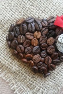 Подарък за 14 февруари направете сами сърце от кафе