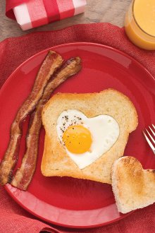 Подарък за 14-ти февруари, направете тост за закуска