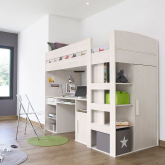 Легло таванско избелен дъб