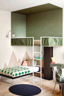 Дизайн на таванско легло